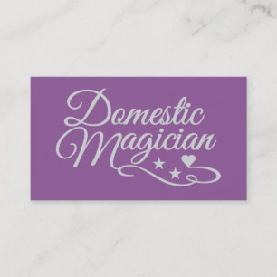 Cartes de visite personnalisés du Magicien domesti
