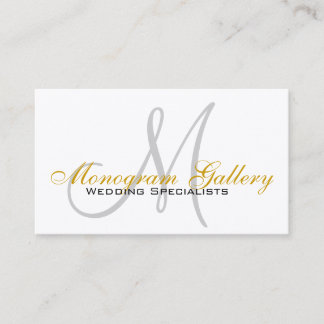 Cartes de visite personnalisés Monogramme indestru