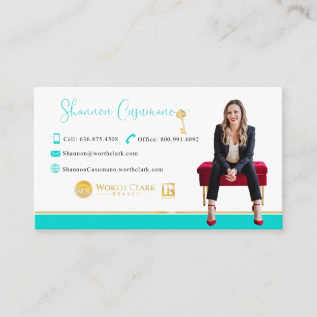 Cartes de visite personnalisés pour Shannon (Devant)