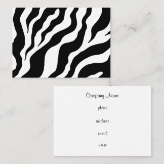 Cartes de visite personnalisés Retro Zebra