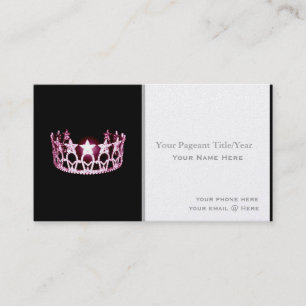 Cartes de visite personnalisés style Miss USA
