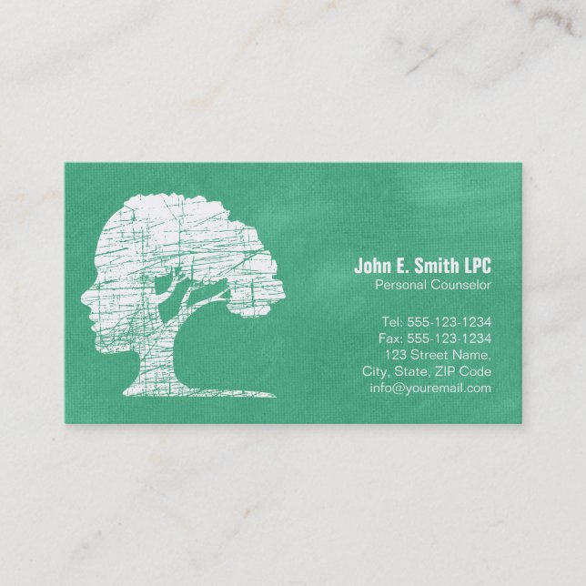 Cartes de visite personnels de conseiller de (Devant)