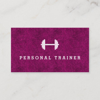 Cartes de visite personnels roses de forme