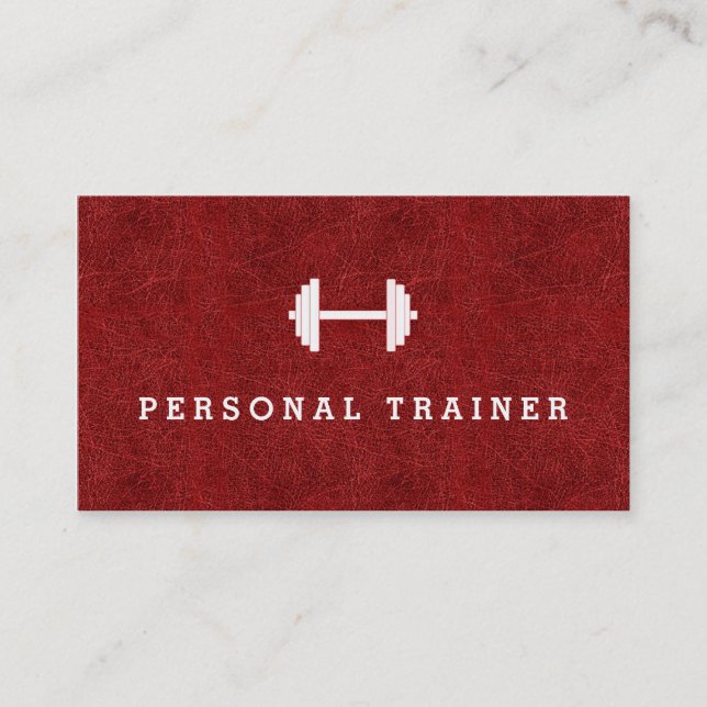 Cartes de visite personnels rouges de forme (Devant)