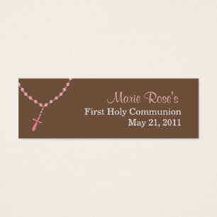 Cartes De Visite Petite balise Rosary rose