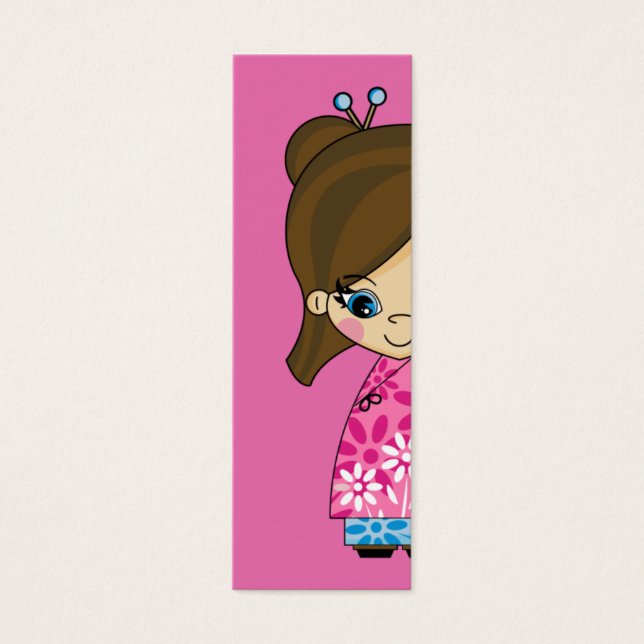 Cartes De Visite Petite Signet Geisha Girl. (Devant)