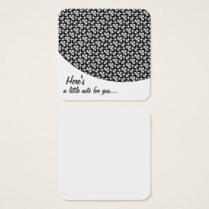 Cartes De Visite Petites notes de message rétroconçues pour le Moti