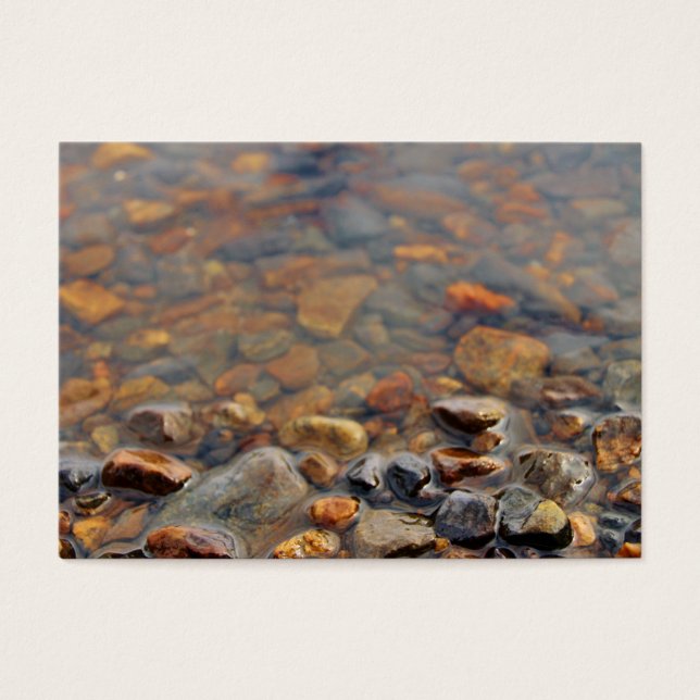 Cartes De Visite Petits galets dans l'eau (Devant)