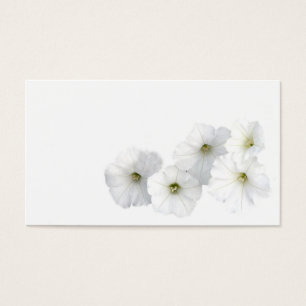 Cartes De Visite Pétunias blancs