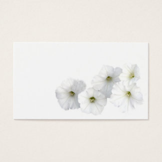 Cartes De Visite Petunias blancs