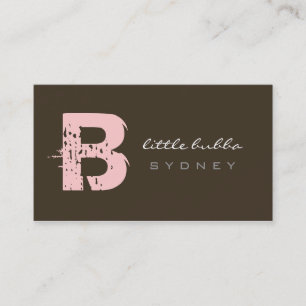 cartes de visite > peu de bubba [rose : chocolat]