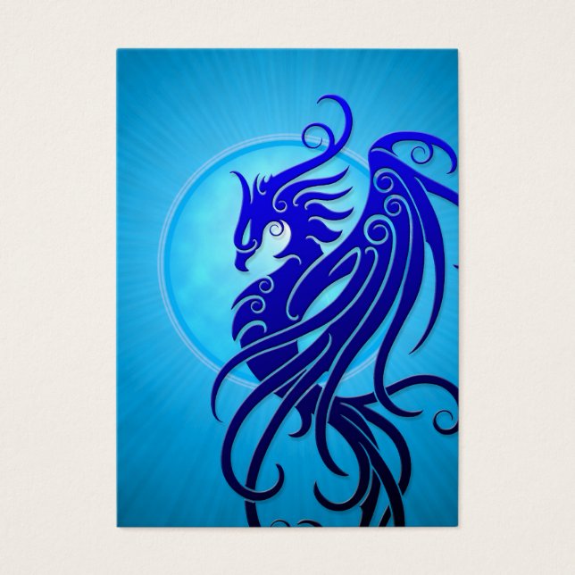 Cartes De Visite Phoenix de la tribu bleue (Devant)