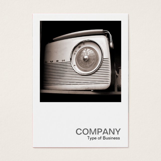 Cartes De Visite Photo carré 0118 - Old Radio (Devant)
