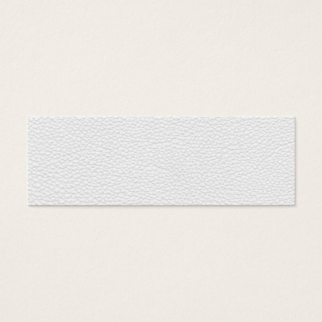 Cartes De Visite Photo de cuir blanc. (Devant)