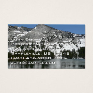 Cartes De Visite Photo du lac Tenaya enneigé dans le parc national