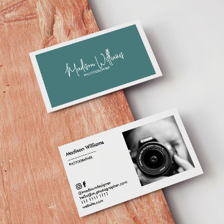 Cartes de visite photo personnalisés minimes