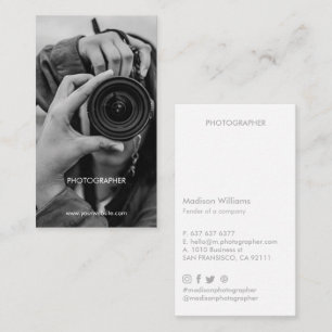 Cartes de visite photo personnalisés minimes
