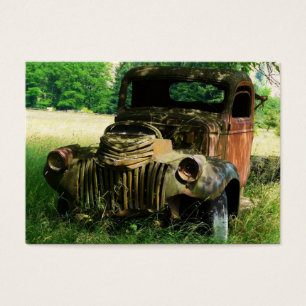 Cartes De Visite Photo rouillée de camion de ferme d'ACEO vieille