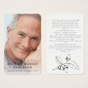 Cartes De Visite Photo Sympathy Funeral Memorial Prayer Card