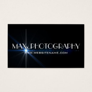 Cartes De Visite Photographe cool moderne Flare Photographe