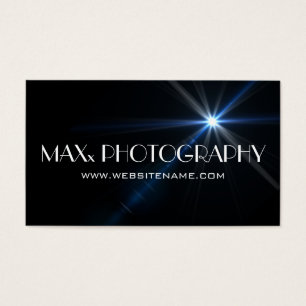 Cartes De Visite Photographe cool moderne Flare Photographe