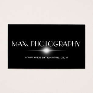 Cartes De Visite Photographe cool moderne Flare Photographe