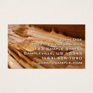 Cartes De Visite Photographie abstraite du mur du canyon de Zion II