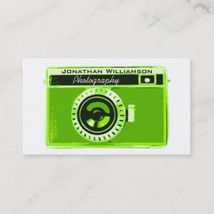 Cartes de visite photographiques Retro Green