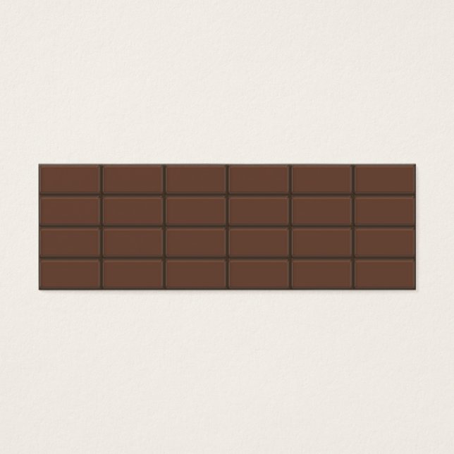 Cartes De Visite Pièces de barres de chocolat (Devant)
