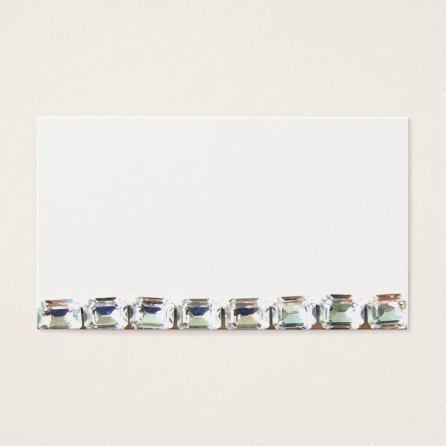 Cartes De Visite Pierres de diamants strass (Devant)