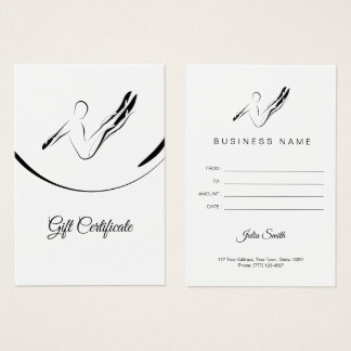 Cartes De Visite Pilates Boomerang pose