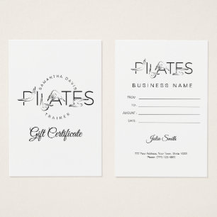 Cartes De Visite Pilates Pots dans Pilates Word