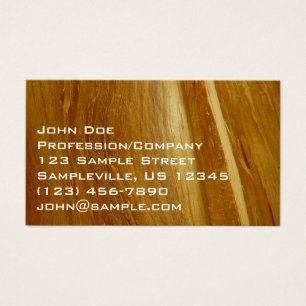 Cartes De Visite Pine Wood II Faux Texture en bois