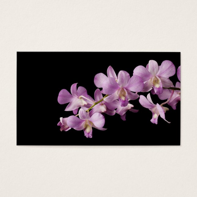 Cartes De Visite Pink Dendrobium Orchid (Devant)