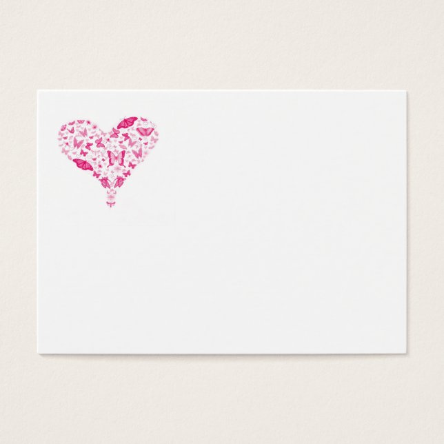 Cartes De Visite pink heart (Devant)