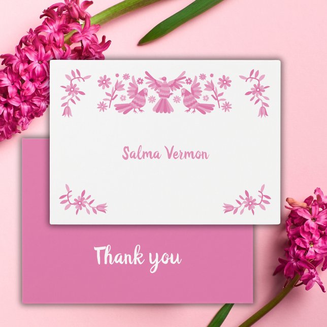 Cartes De Visite Pink otomi c'est une fille merci (Créateur téléchargé)