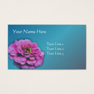 Cartes De Visite Pink Zinnia