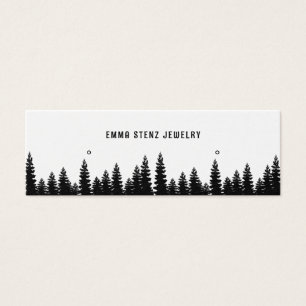 Cartes De Visite Pins rustiques ・ Boucles d'oreilles Boucles d'orei