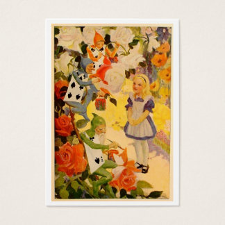 Cartes De Visite Pique Peinture Rose Rouge