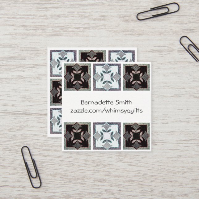 Cartes de visite piqués (Devant/Arrière en situation)