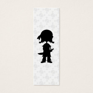 Cartes De Visite Pirate en signet de silhouette