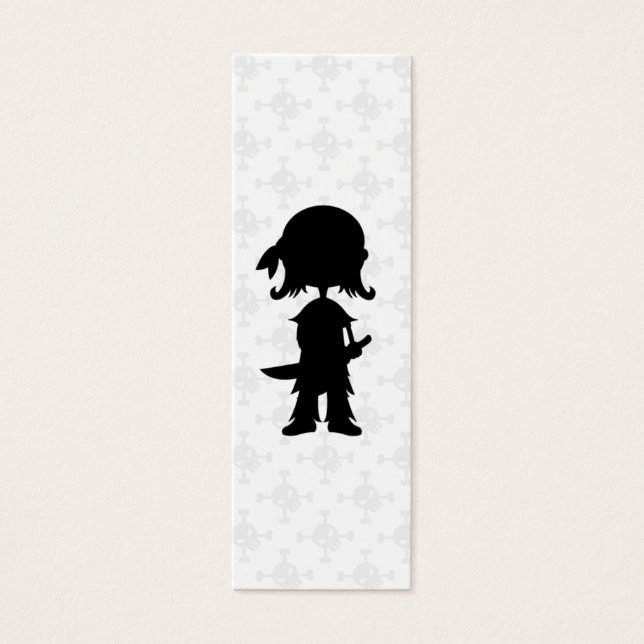 Cartes De Visite Pirate en Signet Silhouette (Devant)