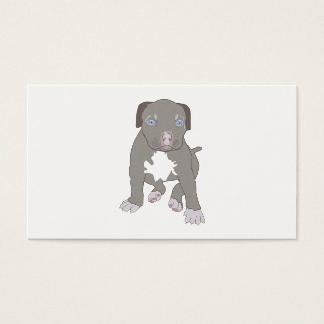 Cartes De Visite Pitbull Puppy (Devant)