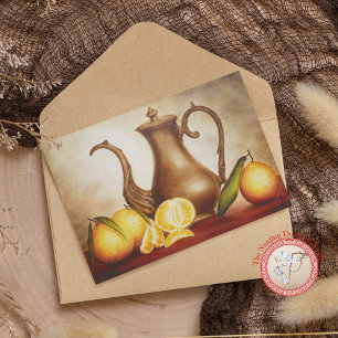 Cartes De Visite Pitcher avec Oranges