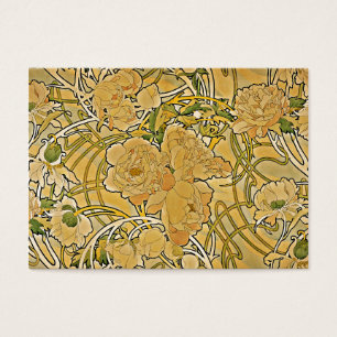 Cartes De Visite Pivoines 1897 de Mucha
