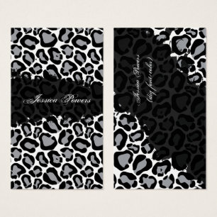 Cartes De Visite PixDezines couleur jaguar/gris/do-it-yourself arri