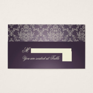 Cartes De Visite PixDezines Dolcè Damask/plum+ivoire