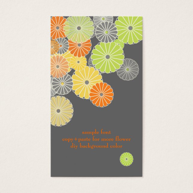 Cartes De Visite PixDezines Kiku/Chrysanthmums (Devant)