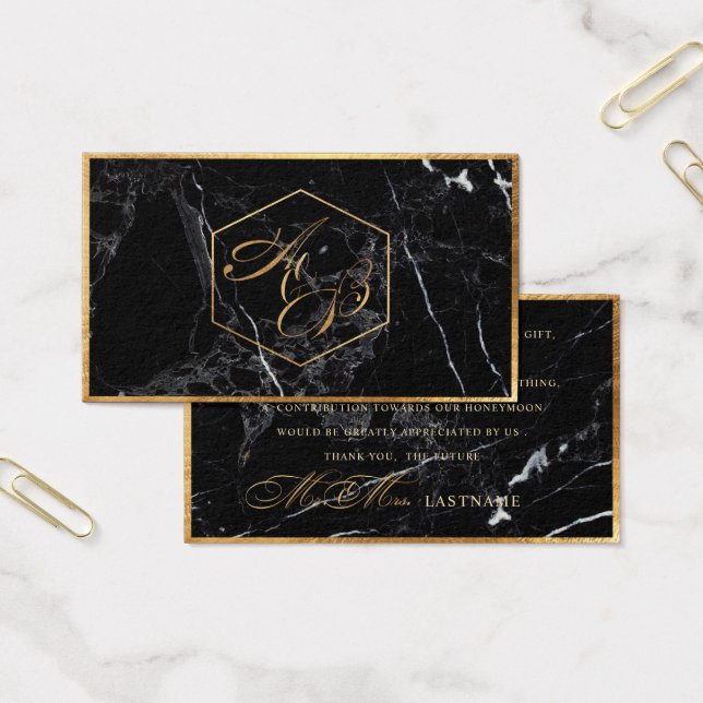 Cartes De Visite PixDezines Marble+Faux Gold Élégant Script /Cadeau (Bureau)