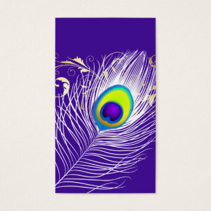 Cartes De Visite PixDezines panache blanc paon/do-it-yourself arriè